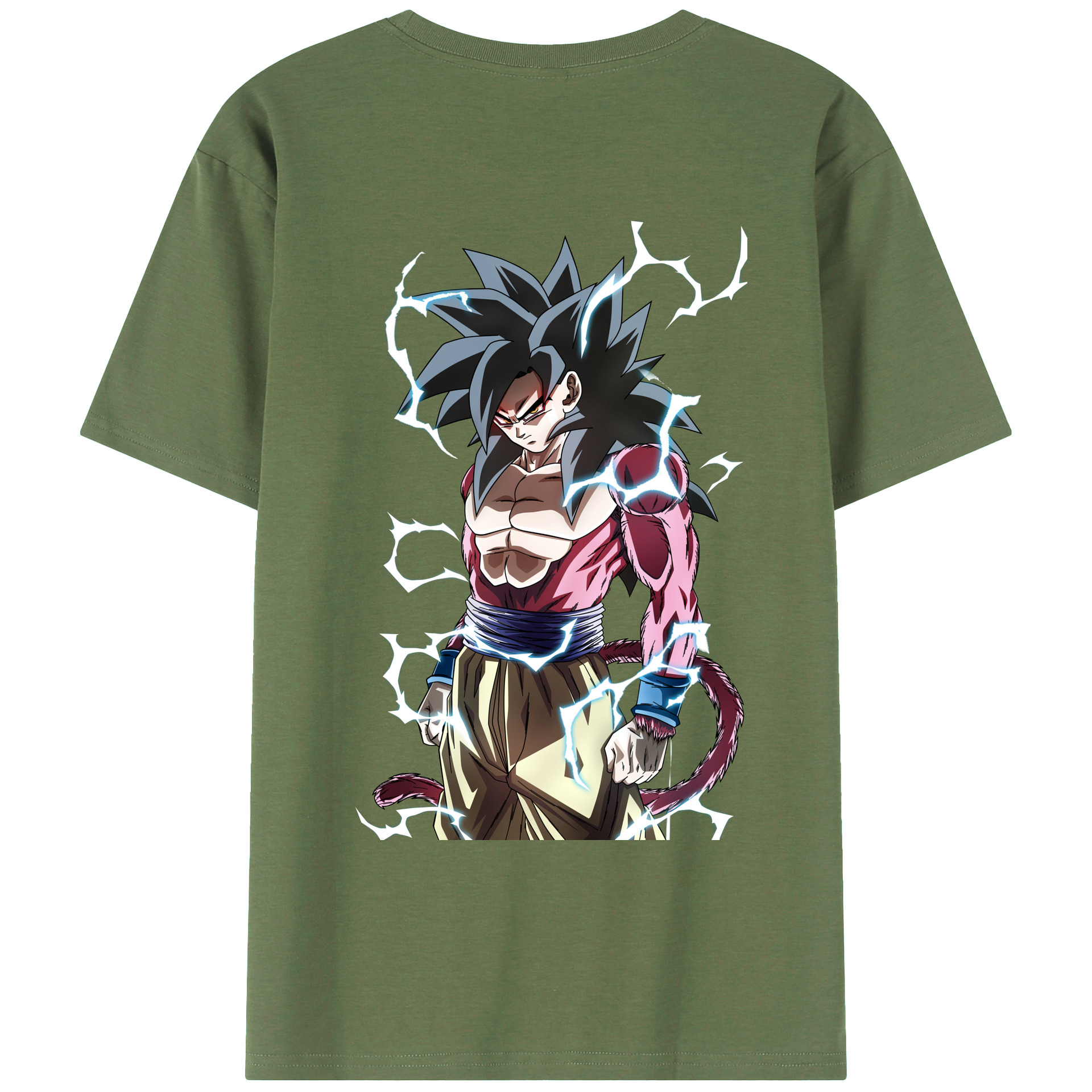 （画像用） ドラゴンボール 孫悟空（そん ごくう）Son Goku カカロット DRAGON BALL Kakarotto 綿100％ メンズ半袖Tシャツ（バックプリント） 通気性
